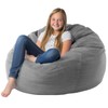 Dafftos Stuffed Animal Storage Bean Bag Chair Corduroy Toy Cover