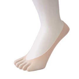 TOETOE - Women Legwear Soft Nylon Foot Cover Seamless Plain Toe Socks, Hygienic, Breathable