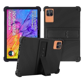 Case for Callsky-Tab Ctab 11 Tablet 11 inch,Soft Silicone Protector Cover,Kids Friendly,Adjustable Stand Tablet Cover,4 Corners Thicken Shockproof,Black