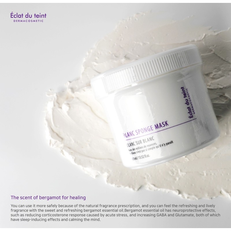 Eclat Dutin White Clay Mask Pack Blanc Sponge Pore Pack