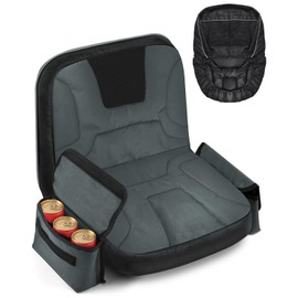 PACETAP Tractor Seat Cover with Drink Pouch, Heavy Duty 600D Oxford Waterproof Riding Lawn Mower Seat Cover Fits Kubota, for Cub Cadet, for Ford, for Mahindra, for Husqvarna (Black,Large)