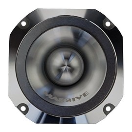 Massive Audio MT1V2 3.5" Power Bullet Tweeter | 4 Ohm, 60W RMS Titanium Dome Super Tweeter, High-Output Pro Audio Highs, Aluminum Housing for Car, Motorcycle & Powersports Systems