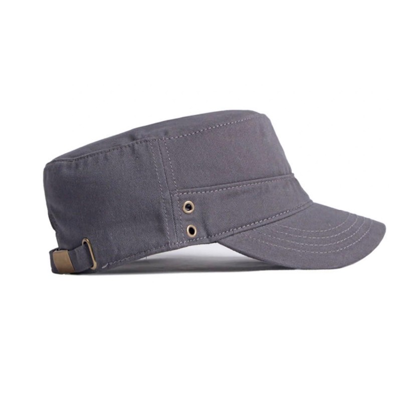 Lovechic Men's Work Cap, Solid Color, Cotton, Stylish, Spring, Summer,