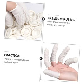 Healeved Fingertip Sleeve Protector for Electronics Latex Finger Cover for Medical and Nail Art Use Anti-static Flexible and Lightweight Pack