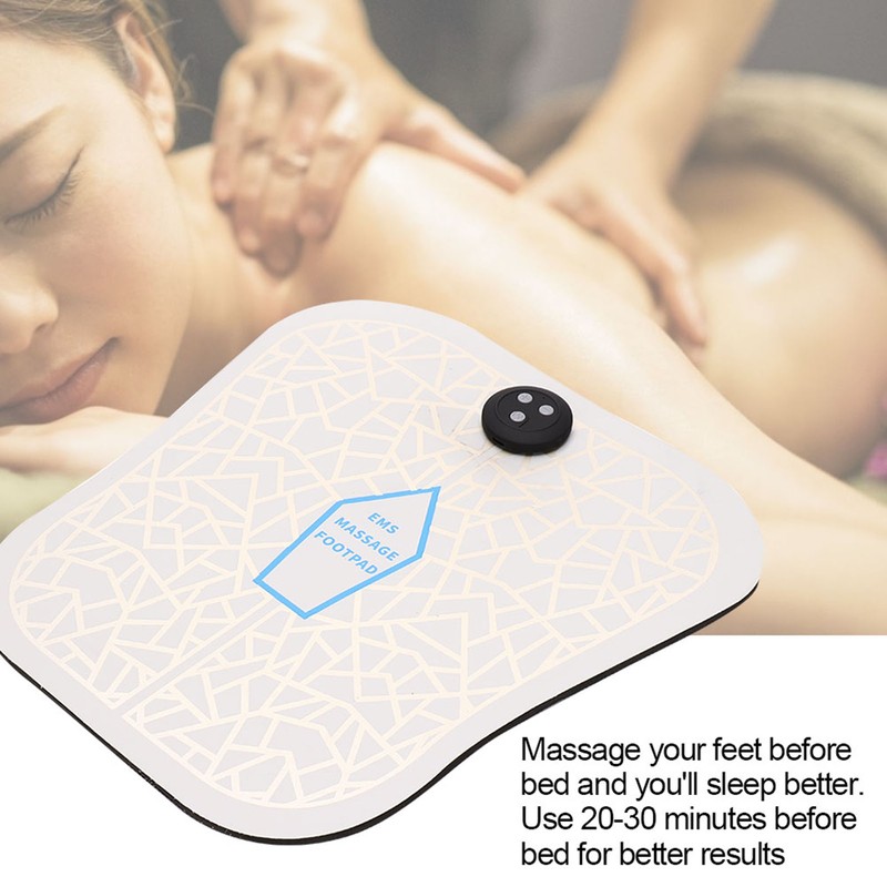 Adjustable EMS Foot Massage Pad Muscle Stimulator Cushion Massager
