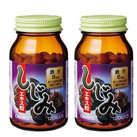 Orihiro New Freshwater Clam Extract Grain (30 Day Supply, 120 Capsules), Set of 2