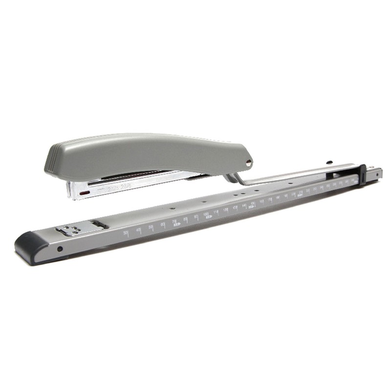 Stapler Desktop Large Capacity Metal Long Arm Handheld Stapler with