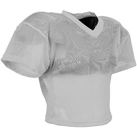 CHAMPRO Boys' Shuffle Youth Football Practice Jersey, Silver