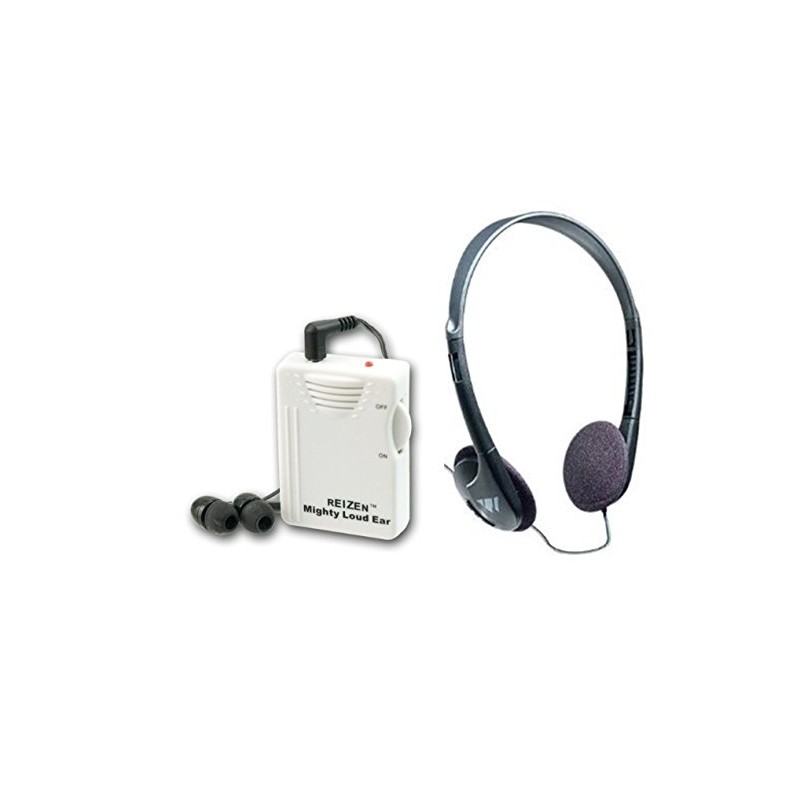 Reizen Mighty Loud Ear 120dB Personal Sound Hearing Amplifier with