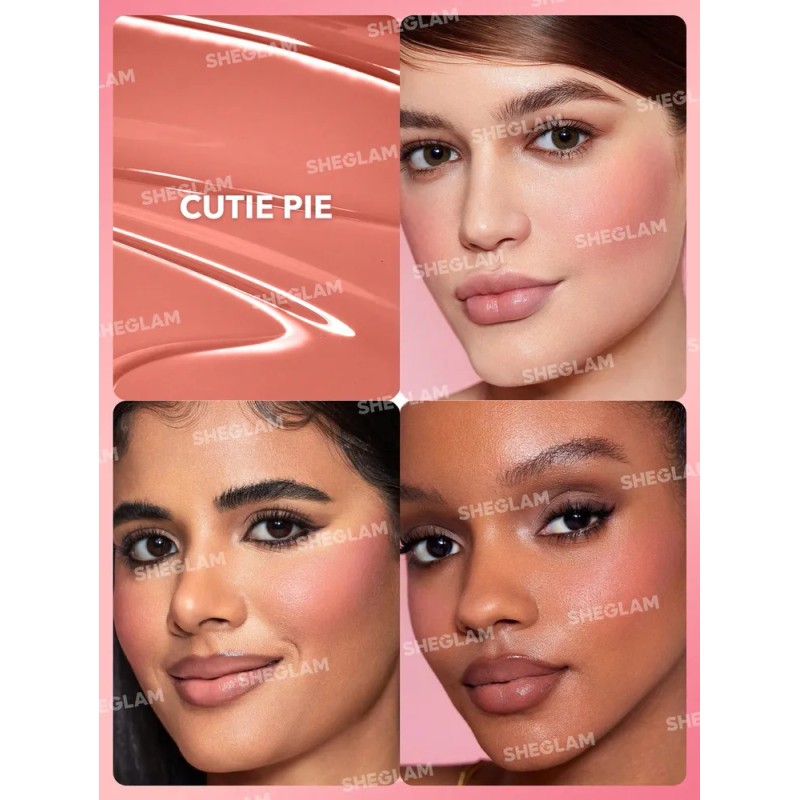 Rubor Sheglam liquid blush Color Bloom líquido tono cutie pie