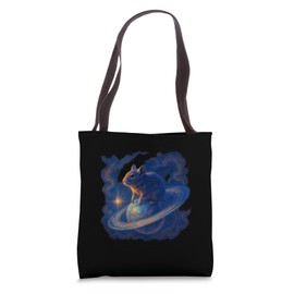 Galaxy Degu Planet Saturn Fantasy Tote Bag