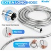 Klabb Adjustable Handheld Shower Head Holder and 79 Inch Hose,Premium