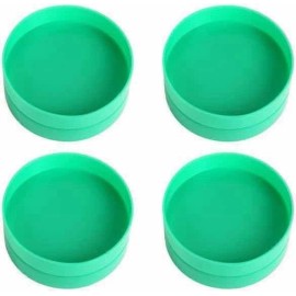 HOME-X GREEN PLASTIC SODA CAN & CANNED FOOD SHELF ORGANIZER STACKERS 4PK