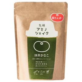 九州アミノシェイク (1袋, 高たんぱく抹茶味) 無添加プロテイン ソイプロテイン 植物性 きな粉 ジュニアプロテイン ダイエット 250g