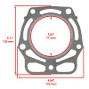 Caltric Cylinder Head Engine Valve Gasket Kit Fits Kawasaki Mule