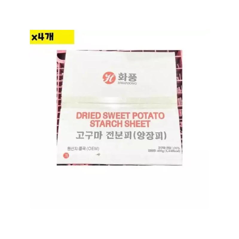 식자재유통 식자재 양장피 화풍 고구마전분피 400g x4개 Food Distribution Food