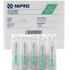 NIPRO Aguja Hipodérmica 21G x 25 mm (1”), Verde, Estéril