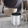 Flour Sifter Stainless Steel Handheld Manual Sieve Strainer Kitchen Baking