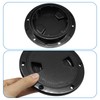 PHITUODA 4"/6"/8" Boat Hatch - Black Round Boat Deck Plates,
