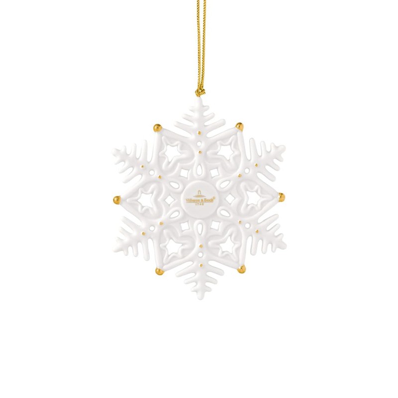 Villeroy & Boch Christmas Classics Ornament Schneeflocke 7x4,5x13cm
