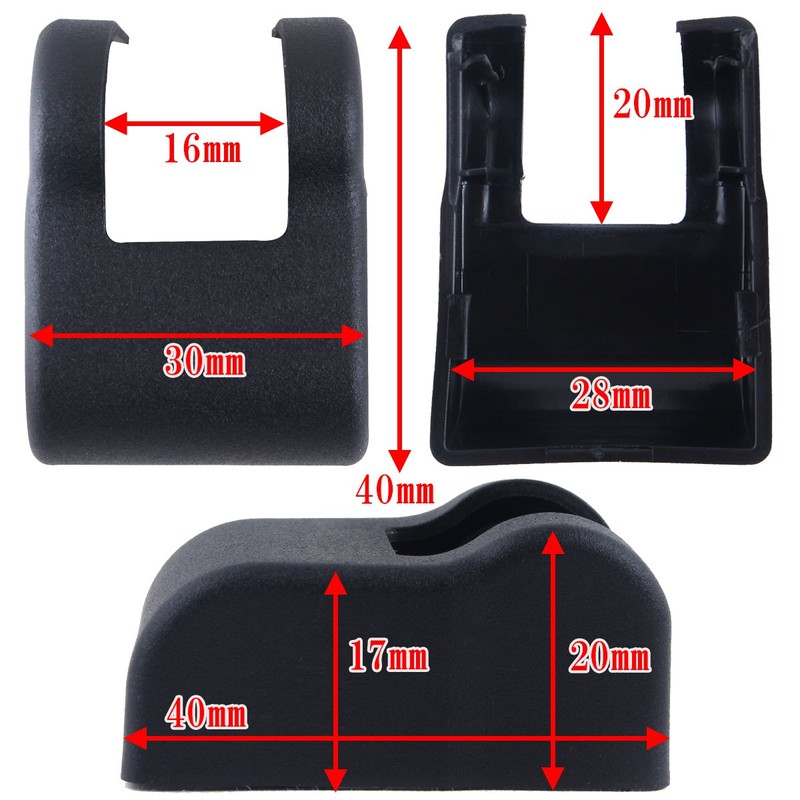 Negesu Compatible Door Striker Cover Volkswagen Black