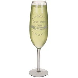 Out of the blue Prosecco Glass Save Water Drink Prosecco for Approx. 850 ml Approx. 35 cm