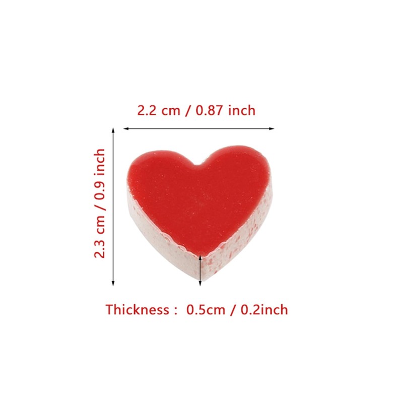 2.2x2.3cm Ceramic Mosaics Pieces Stained Glass, Assorted Colors and Love