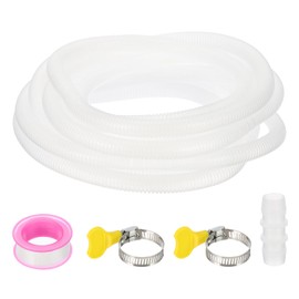 PATIKIL 20Ft Air Conditioner Drain Hose Kit Universal AC Drain Hose for Replacement Drain Hose Extension Mini Split AC Ductless Heat Pumps AC Drainage HVAC Extender, Clear