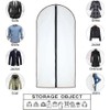 Garment Covers Bag, 12 PCS Transparent Waterproof Dustproof Dresses Storage