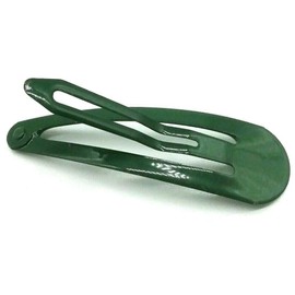 18x Hair clips barrettes Bottle Green School Uniform Colour hair Clips Slides Sleepies Snaps Bendies for Girls hair dark green