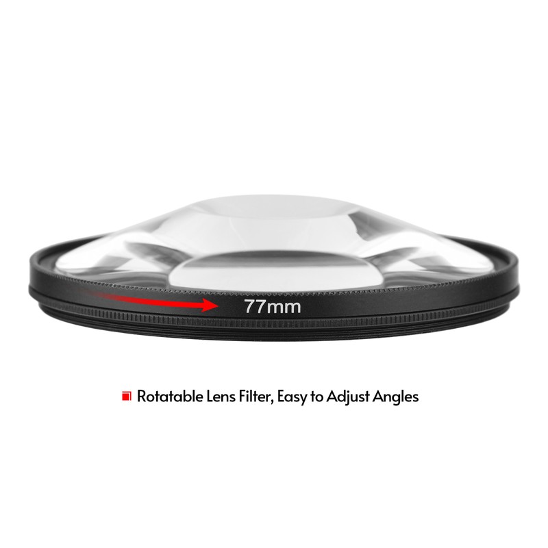 77mm Whirlpool Glass Prism Kaleidoscope Lens Filter Optical Glass Lens