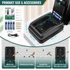 ENONEO Large Key Safe with Number Code, Anti-Theft & Administrator
