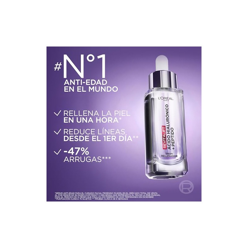 Oréal Paris Revitalift Ácido Hialurónico Serum Hidrata Intensamente Rellena Arrugas