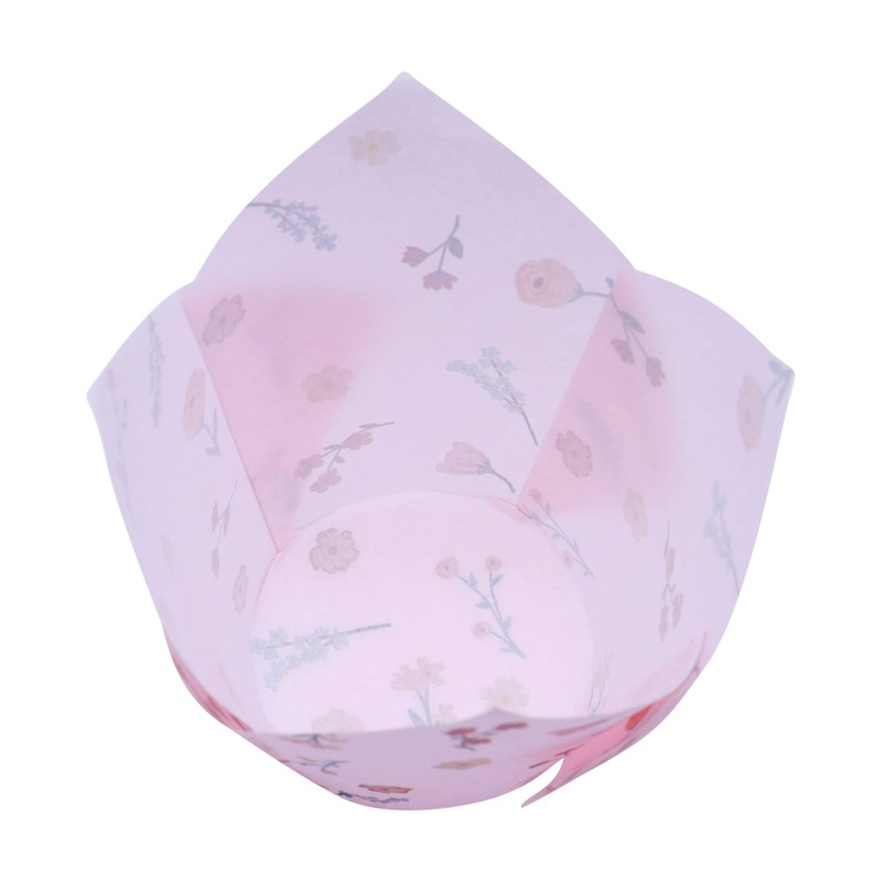 24 PME Tulip-Shaped Muffin Cases, Isolated Blooms
