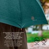 PERLETTI Green Men's Automatic Umbrella with Wooden Handle - Boys