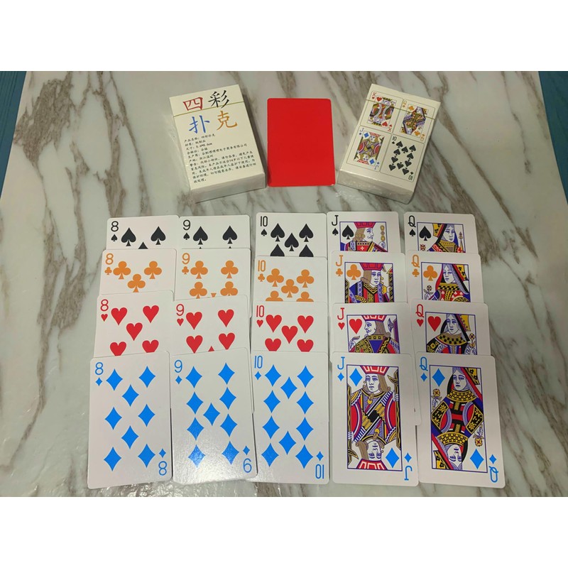 Poker Cards 4 Color