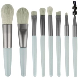 Plus Nao Makeup Brush Set of 8 Women Makeup Brushes Makeup Brushes Cosmetic Brushes Cheek Brushes Eye Shadow Brush - Gray Green