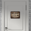 Gamer at Work Metal Sign in Wood Look with Controller