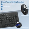 Wireless Keyboard and Mouse Combo, Quiet and Soft 2.4G Full