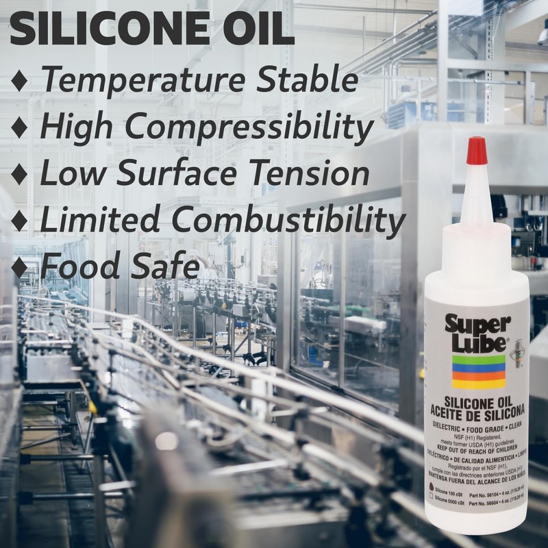 Super Lube Silicone Oil High & Low Temp CST (Clear,