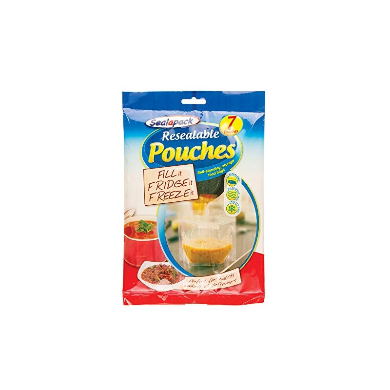 Sealapack 21 x Resealable Food Soup Bag Pouches Fridge Freeze