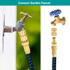 FINEST+ Garden Hose Quick Connector, Solid Brass 3/4 Inch Thread