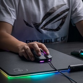 ASUS ROG Strix Impact II Ambidextrous Ergonomic Gaming Mouse with 6200 dpi Optical Sensor Lightweight Design Aura Sync RGB Lighting