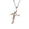 Generico Cross Necklace Men Women Stainless Steel Chain with Cross