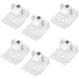 Wonderjune 6 Pcs Mount Bracket Holder for Pleated Cellular Shades Headrail Support Brackets Clip for Wide Beam Folding Blinds Mounting for Window Blind