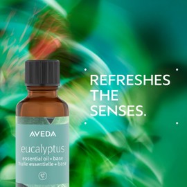 Aveda Eucalyptus Essential Oil + Base | Fresh Aroma | for Body & Bath, 1 Fl Oz