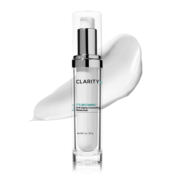 ClarityRx It's Becoming Anti Aging Tinted Moisturizer, Plant Based Concealer for All Skin Tones, Paraben Free, Natural Skin Care (1 oz)