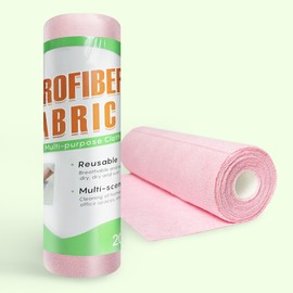 GENERALCARE Microfiber Cleaning Cloth, Reusable Paper Towels,Cleaning Cloth Roll, Washable, Scratch Free, Lint Free, Cleaning Rags for Kitchen, Bathroom, Car wash, 20Pack, 9.8" x 9.8"