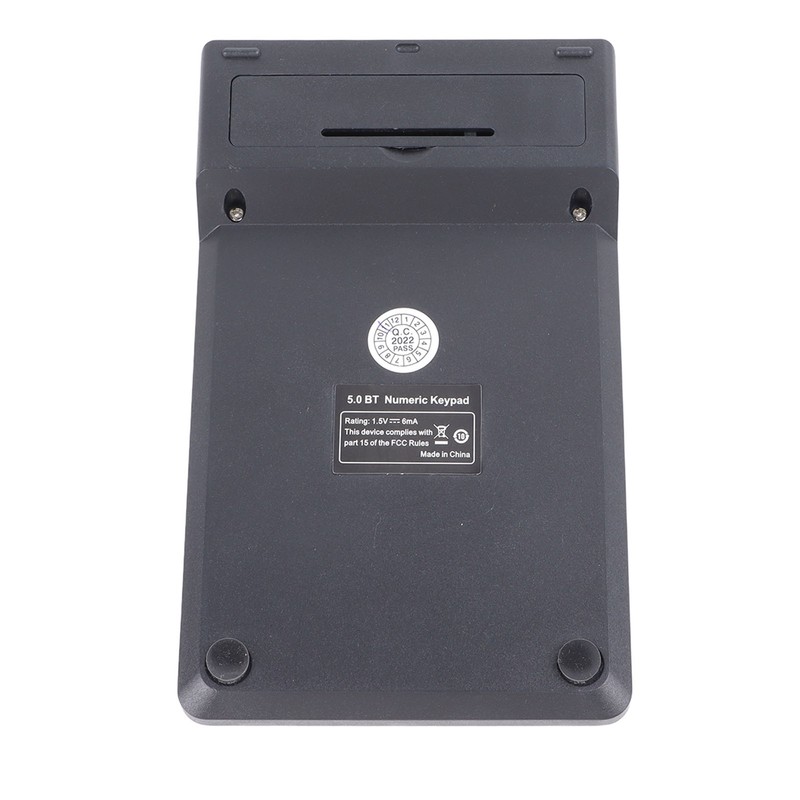 Wireless Number Pad BT5.0 Black 18 Keys Battery Powered Widely