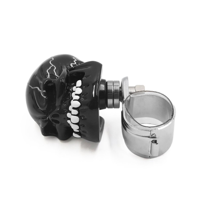 uxcell Skull Design Car Steering Wheel Knob Auxiliary Booster Power